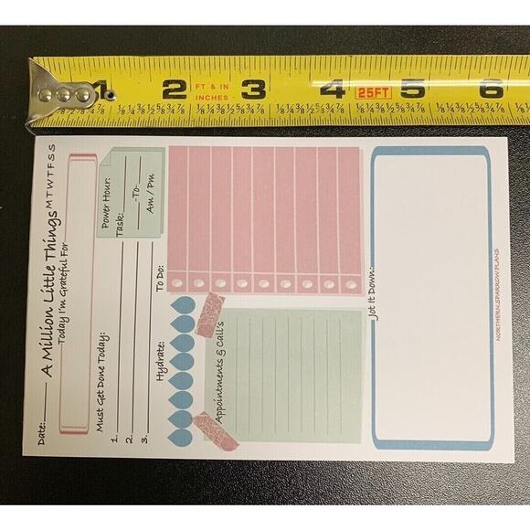 A Million Little Things Daily Planner Notepad 6x4 - Picture 7 of 7